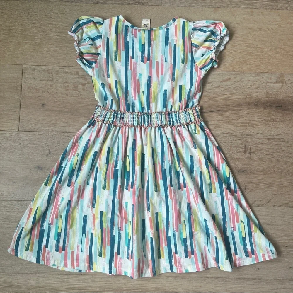 Girls Wildflowers clothing Best Day Ever Multi-stripe Dress size 14 NWOT *T13